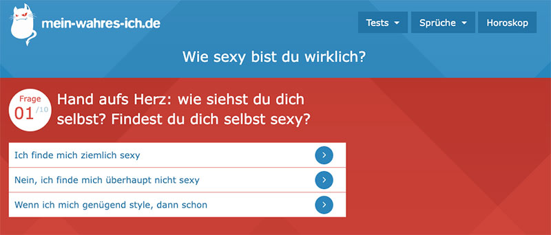 mein-wahres-ich.de Test wie sexy bin ich