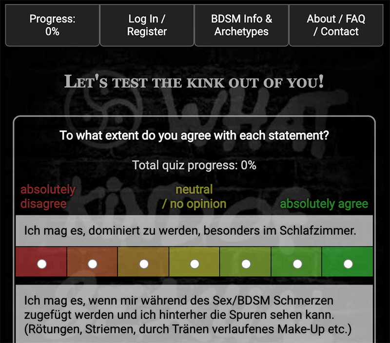 bdsmtest.org BDSM Test für Anfänger und Profis