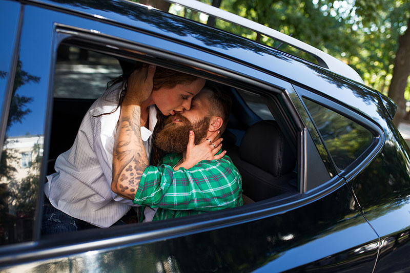 Sex Stellung im Auto